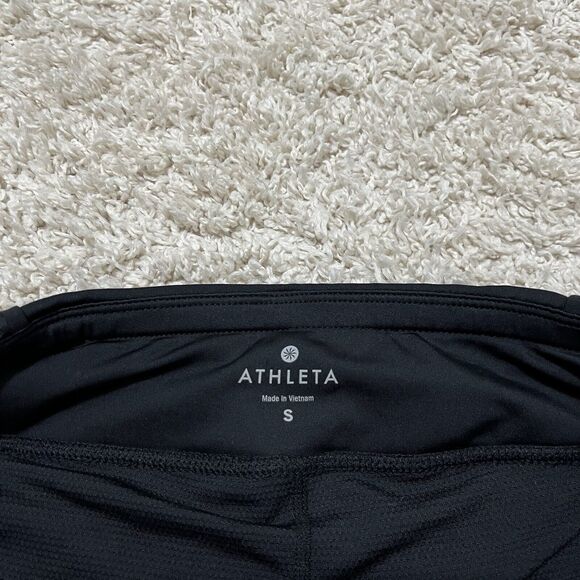 Athleta Small Black Seam Detail Athletic Athleisure Mixer Tennis Skort Skirt - Picture 5 of 8